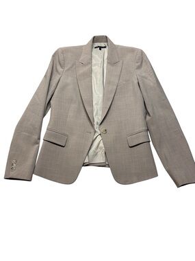 Theory Gabe B2 Blazer 6 Light Oat Urban Stretch Wool Jacket